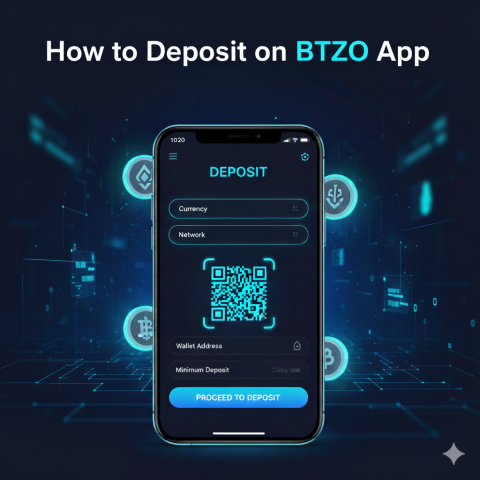 How to deposit crypto on the BTZO app step-by-step guide