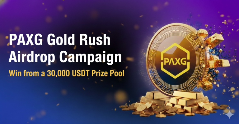 Buy digital gold PAXG and win up to 500 USDT on BTZO