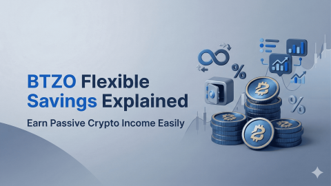 earn passive crypto income with BTZO flexible savings