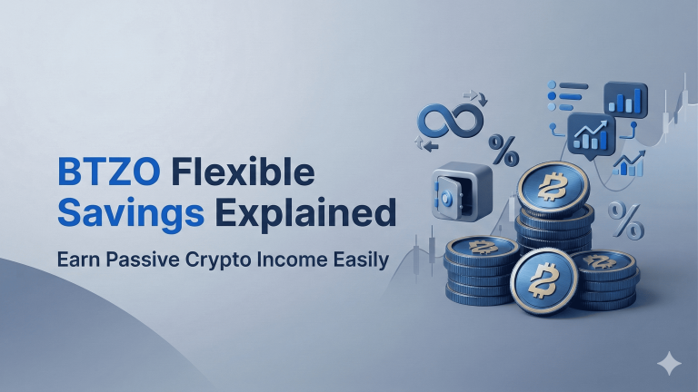 earn passive crypto income with BTZO flexible savings