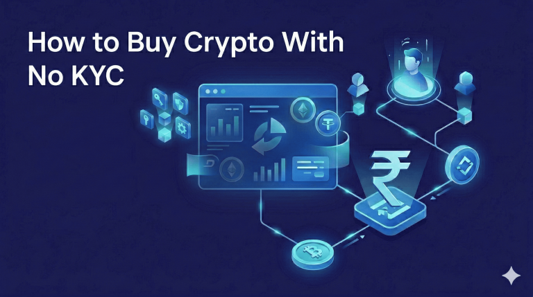 Buy crypto without KYC in India using BTZO Exchange